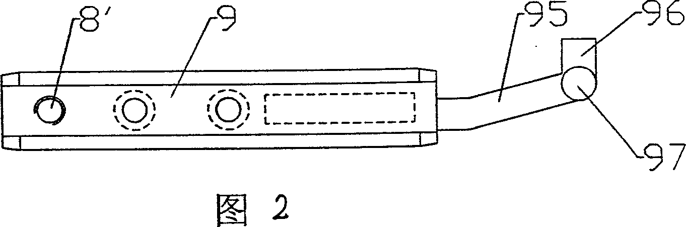 Safe type slip support hinge