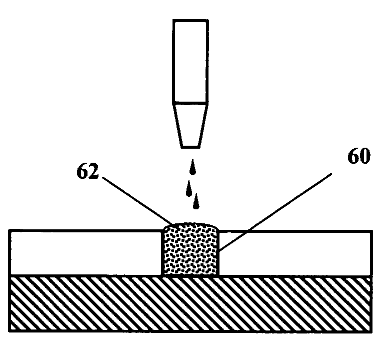 Aerodynamic jetting of aerosolized fluids for fabrication of passive structures