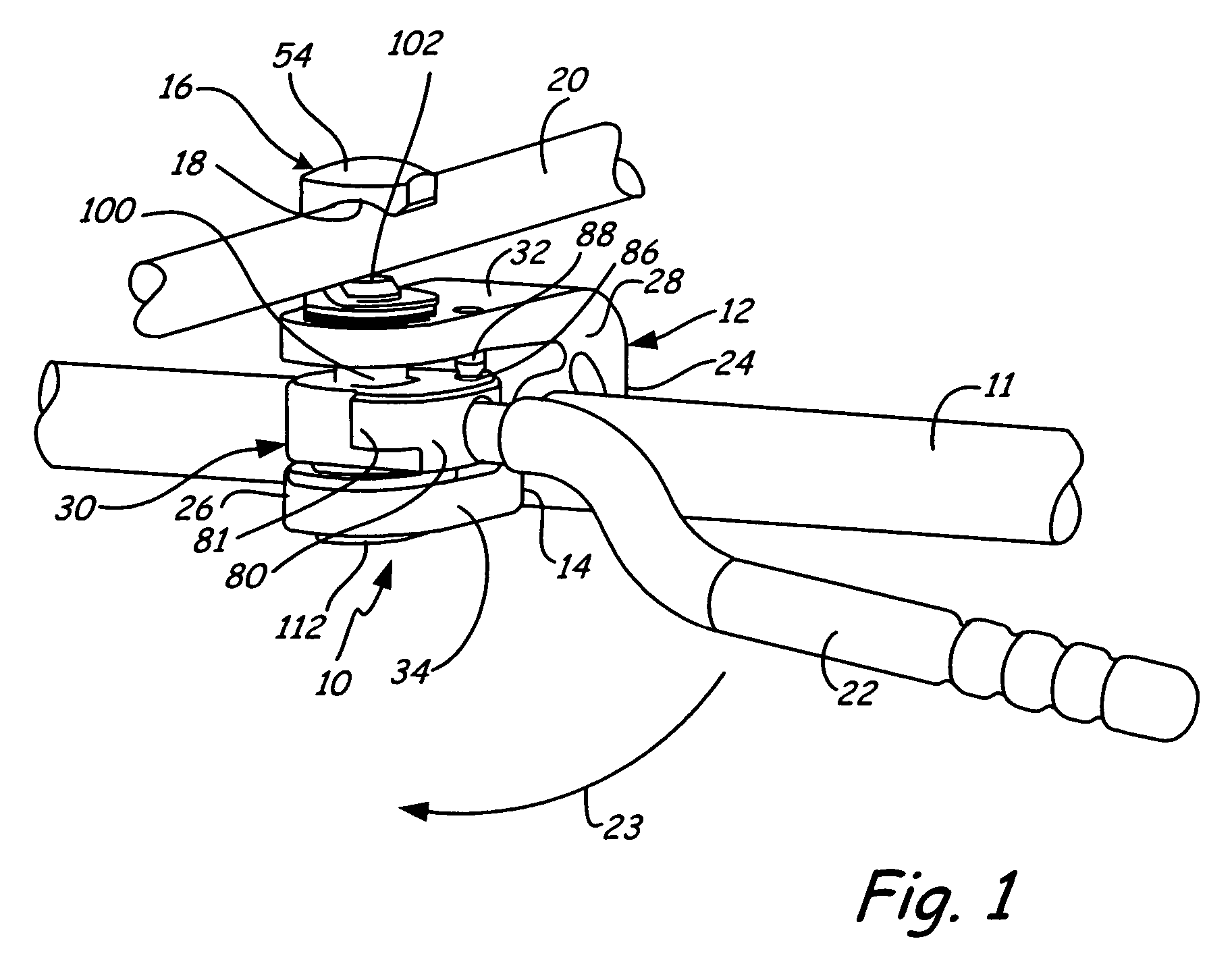 Threaded fulcrum clamp