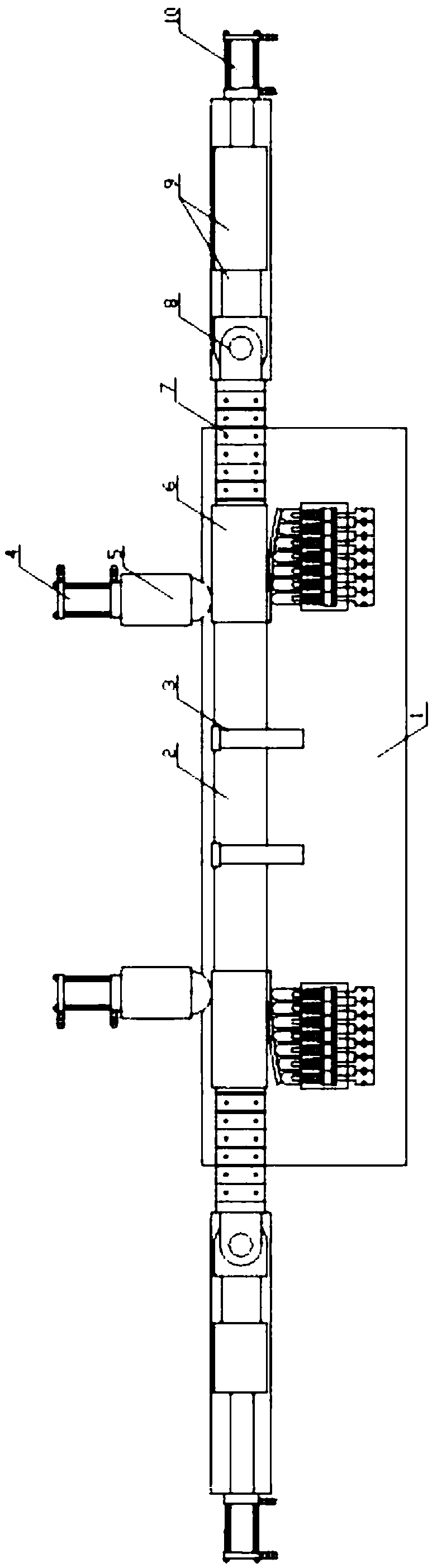 Ultrasonic-assisted vibration multi-point mold support rotary forming device