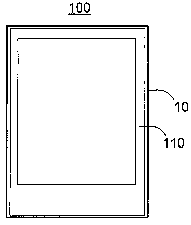 Bezel packaging of frit-sealed OLED devices