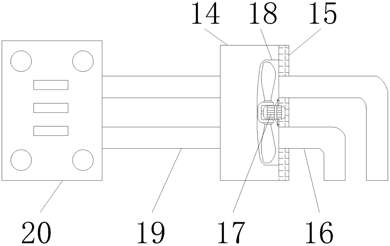 Metering box convenient for moving