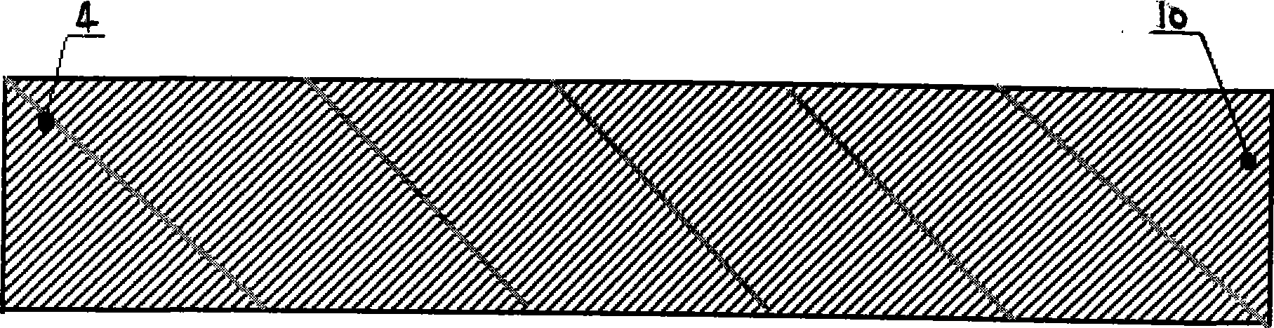 Method for producing bamboo thread sheet material