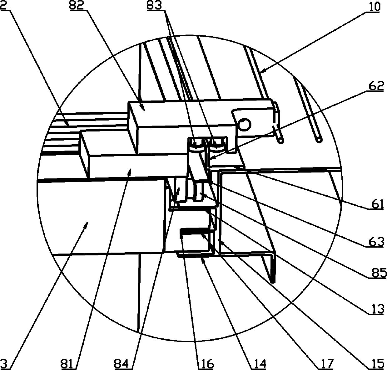 Device for automatically opening and closing flexible bellow of machine tool cover