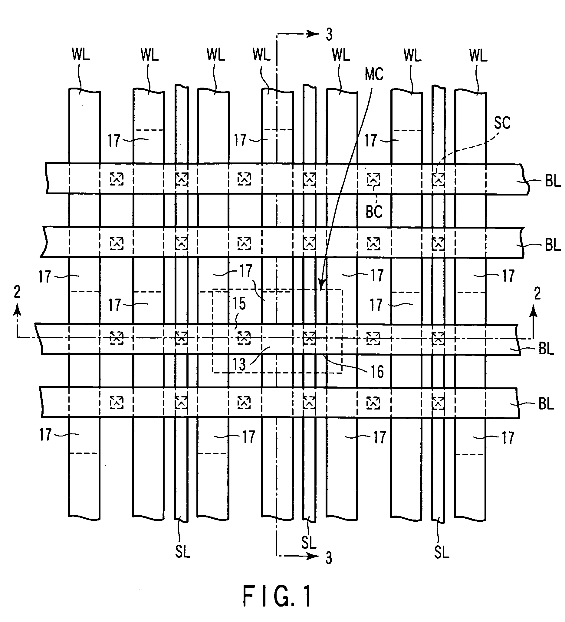 Semiconductor memory device for dynamically storing data with channel body of transistor used as storage node