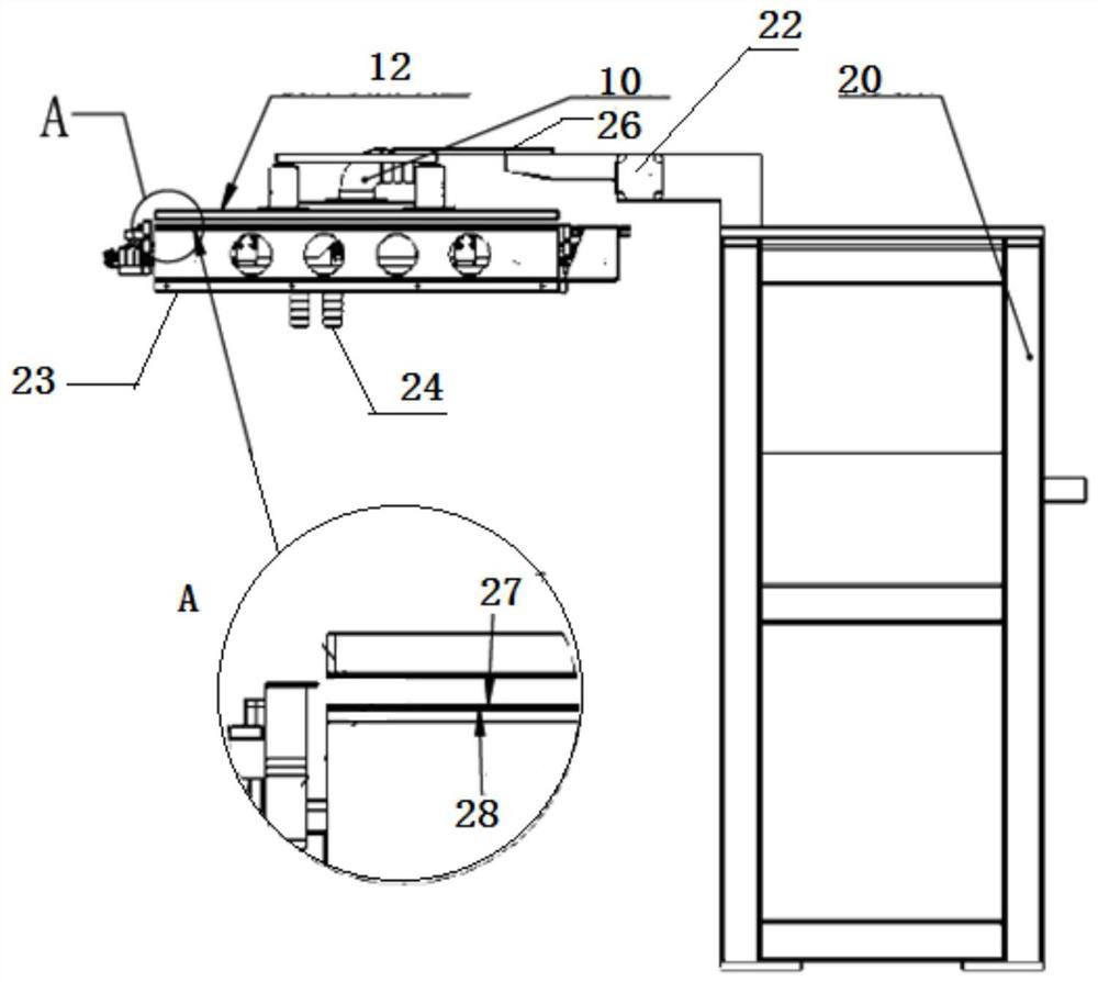 Automatic board turnover device for flexible circuit board spray printing machine