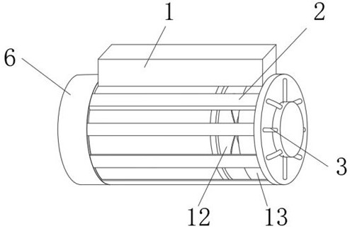 An external circulation cooling new energy motor