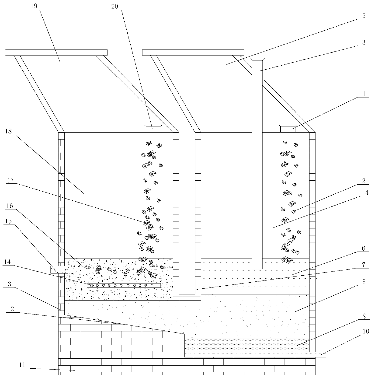 Smelting furnace with tin concentrate continuous crude tin smelting and continuous slag fuming functions and smelting method