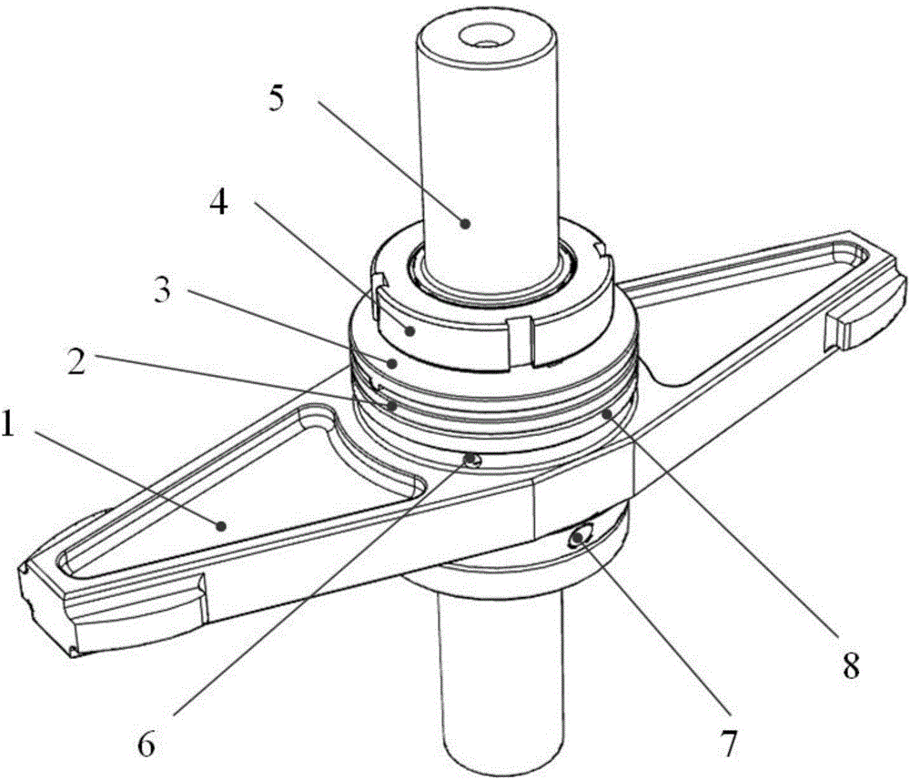 High-precision radial adjustable involute master of gear and adjusting method