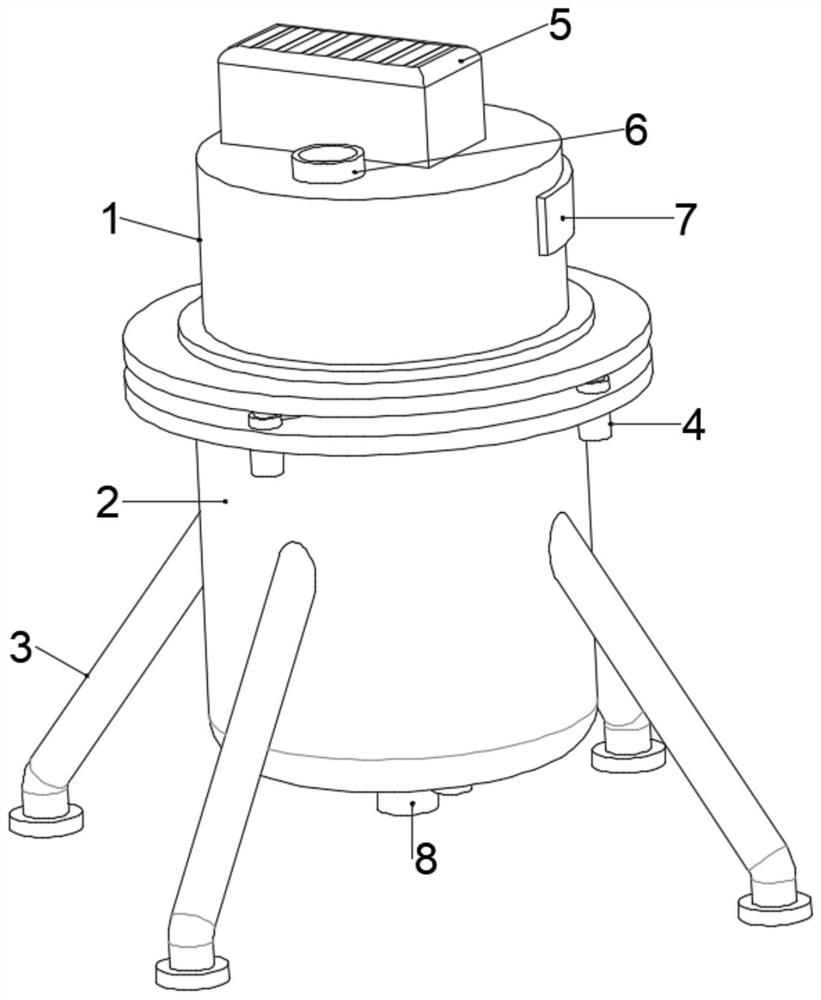 Building wastewater treatment device