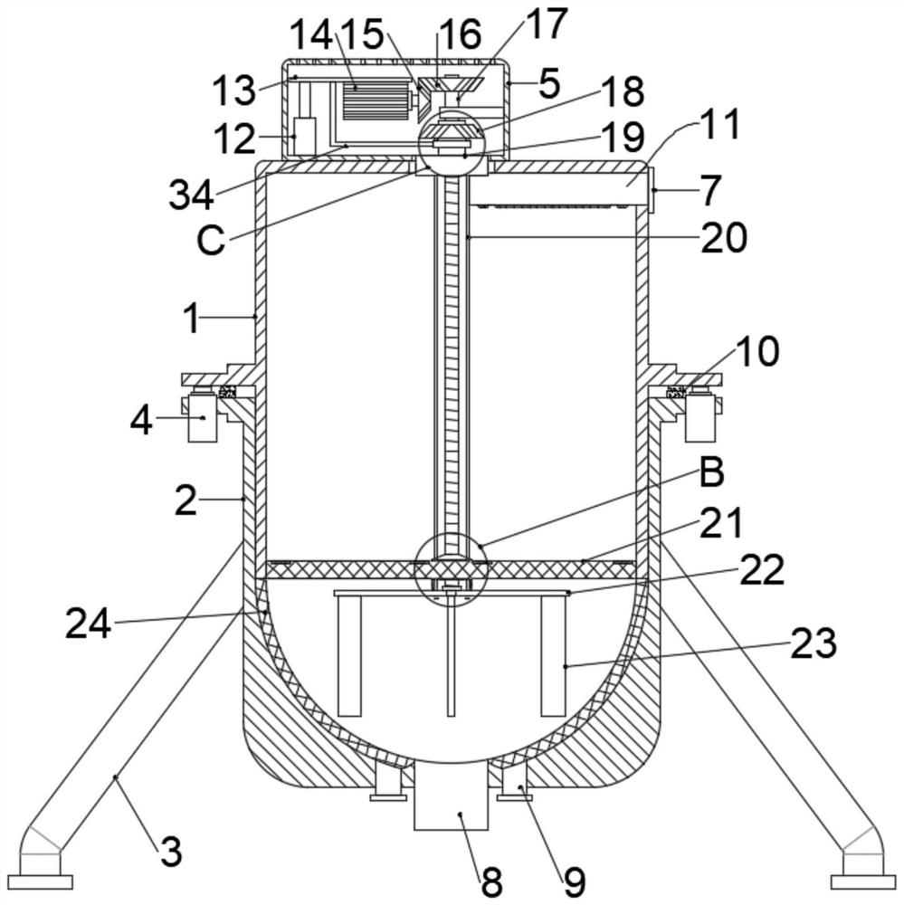 Building wastewater treatment device