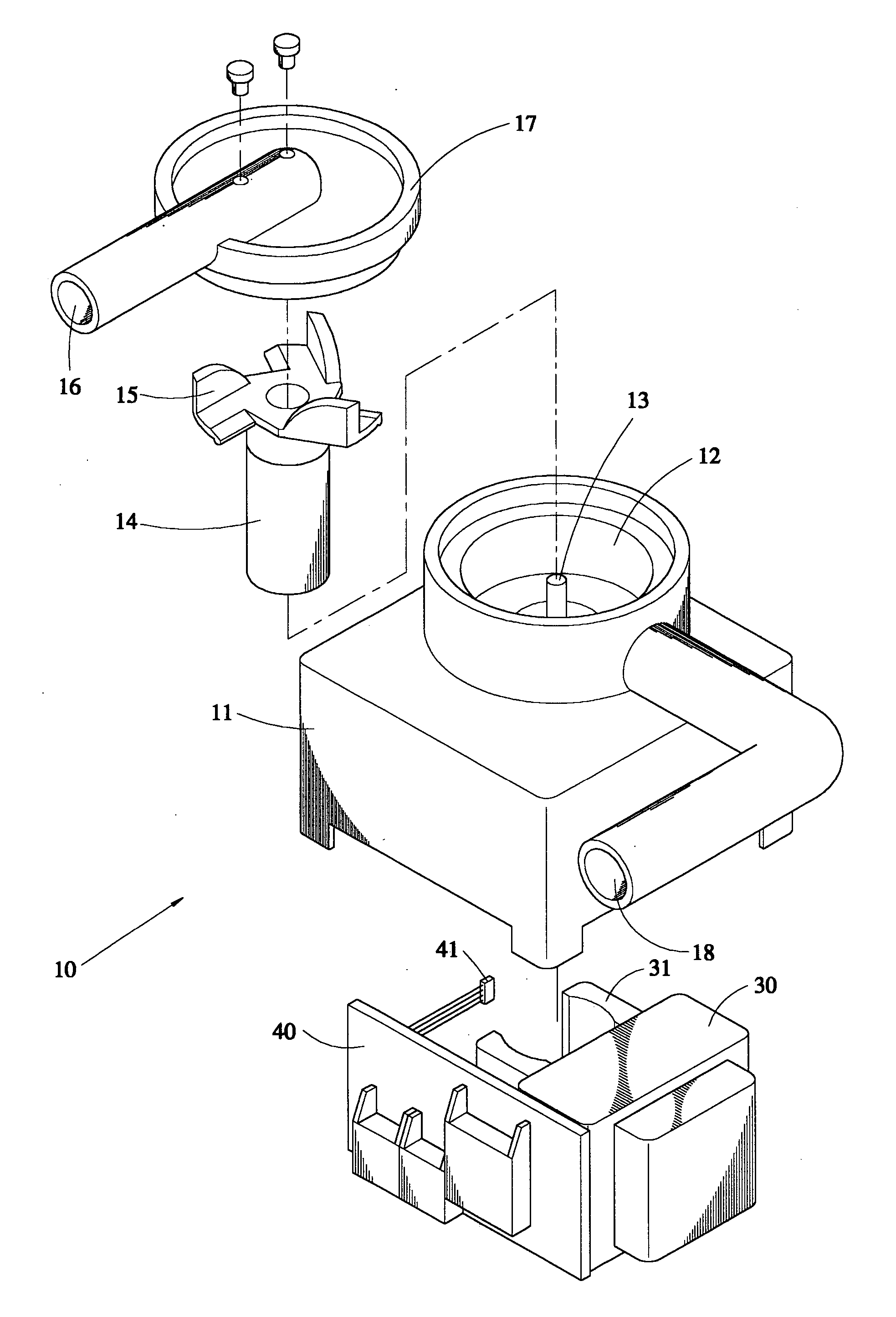 Coolant pumping device