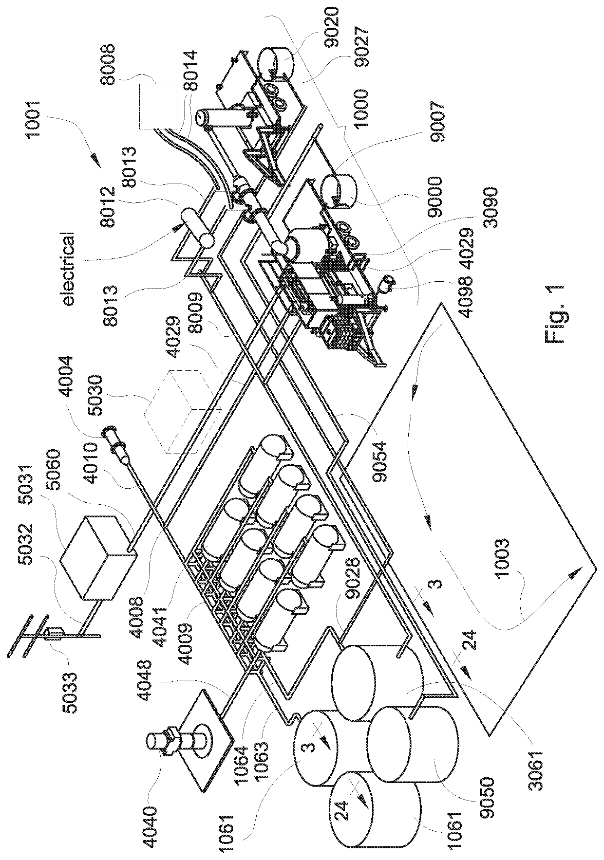 Evaporation apparatus for treating waste water