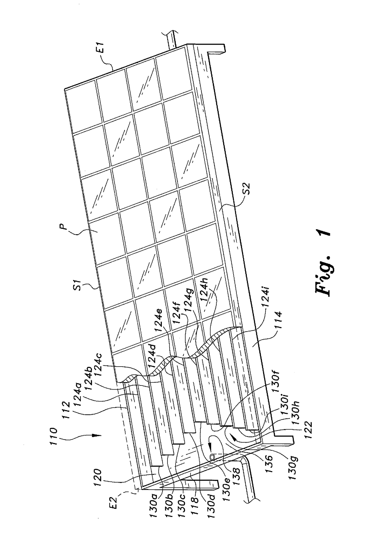 Heat exchanger for photovoltaic panels