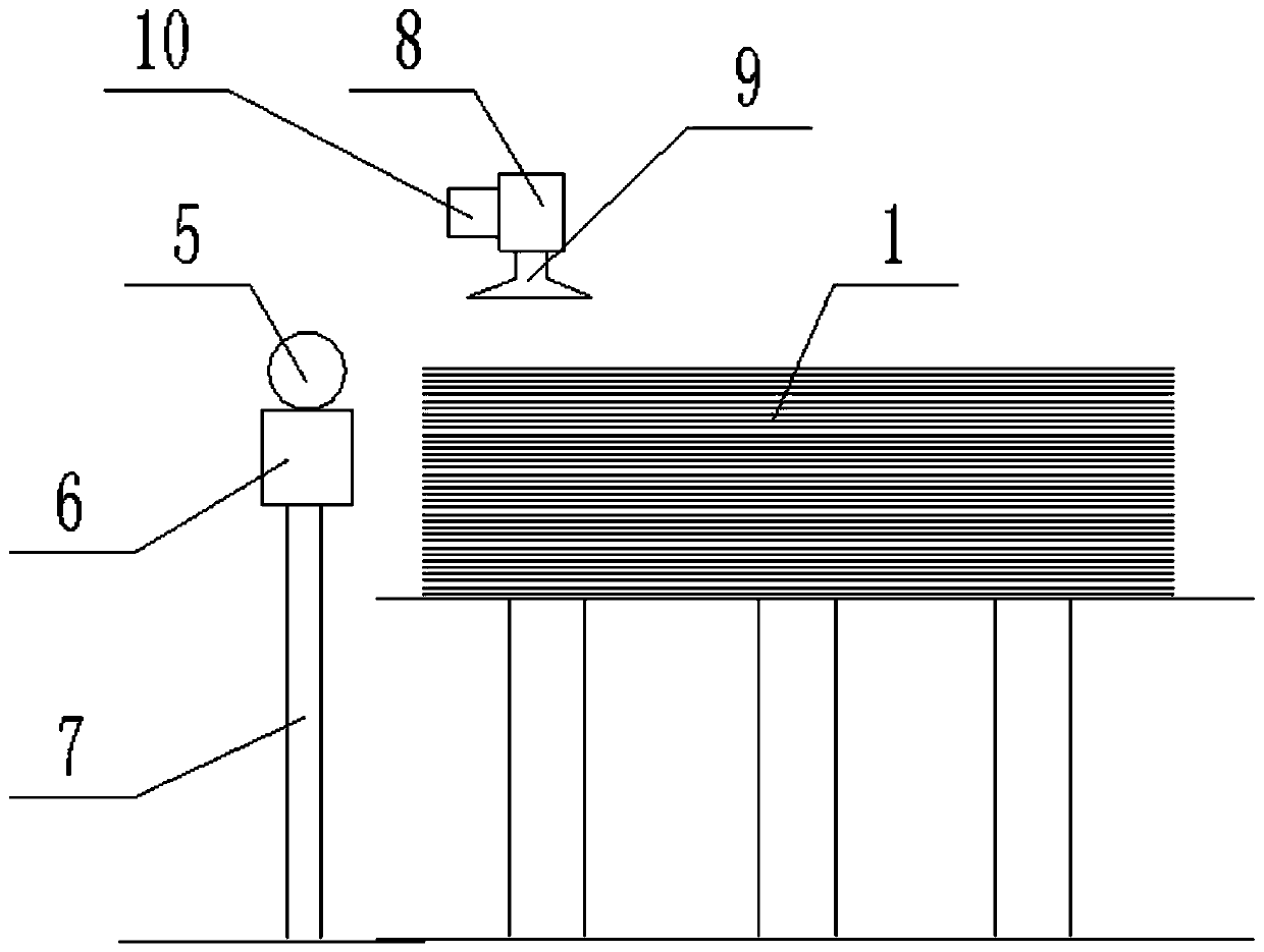 Aluminum sheet separating device