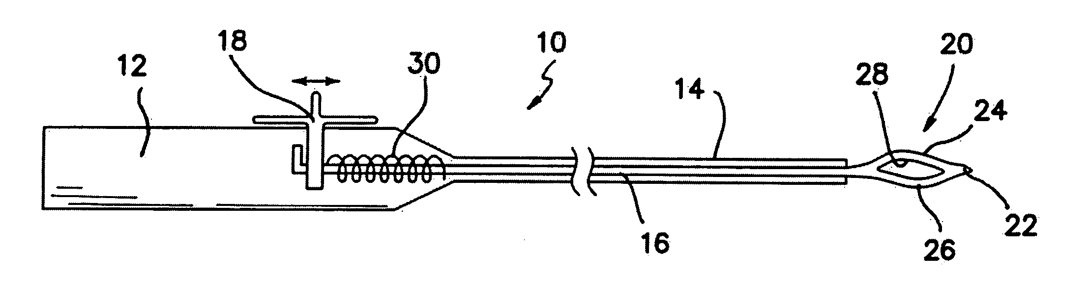 Expandable needle suture apparatus and associated handle assembly with rotational suture manipulation system