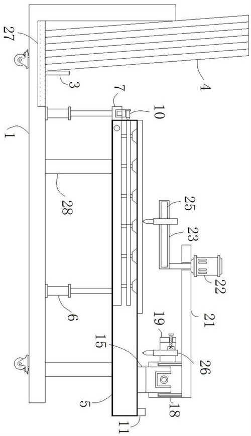 Special glass limiting cutting mechanism with measuring function and method thereof