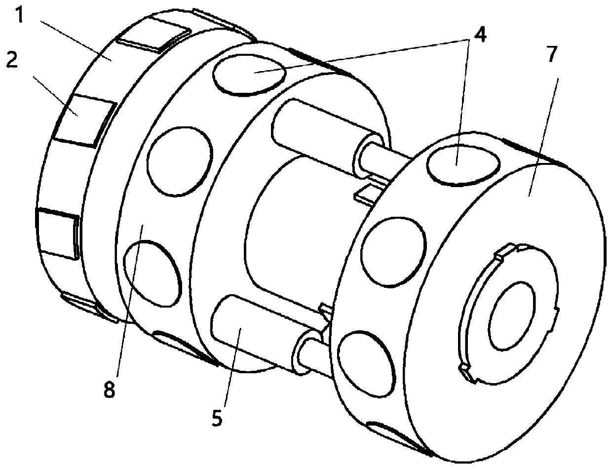 A telescopic self-crawling cleaning machine in a wind tunnel pipeline