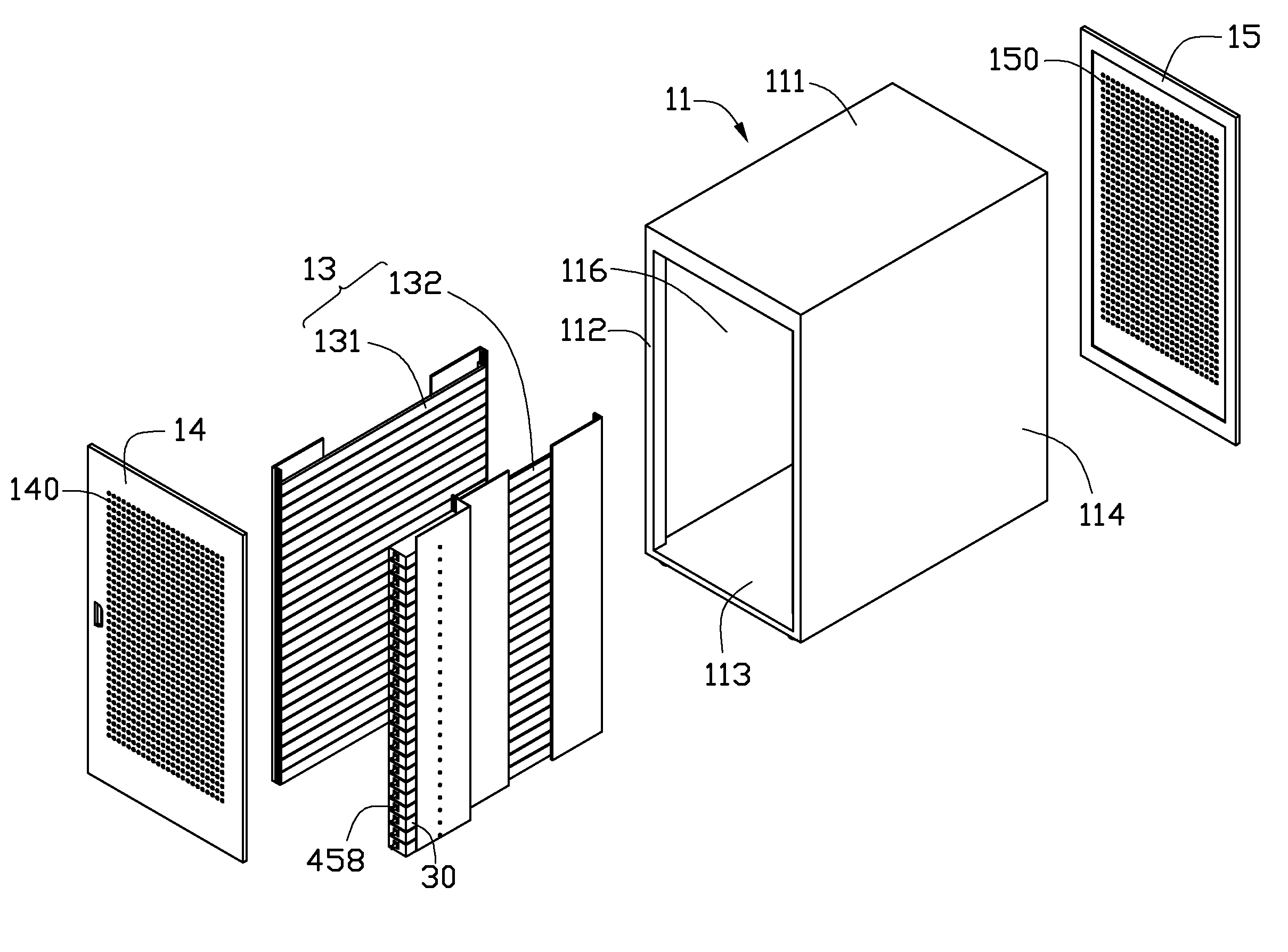 Server cabinet and computer server system using same