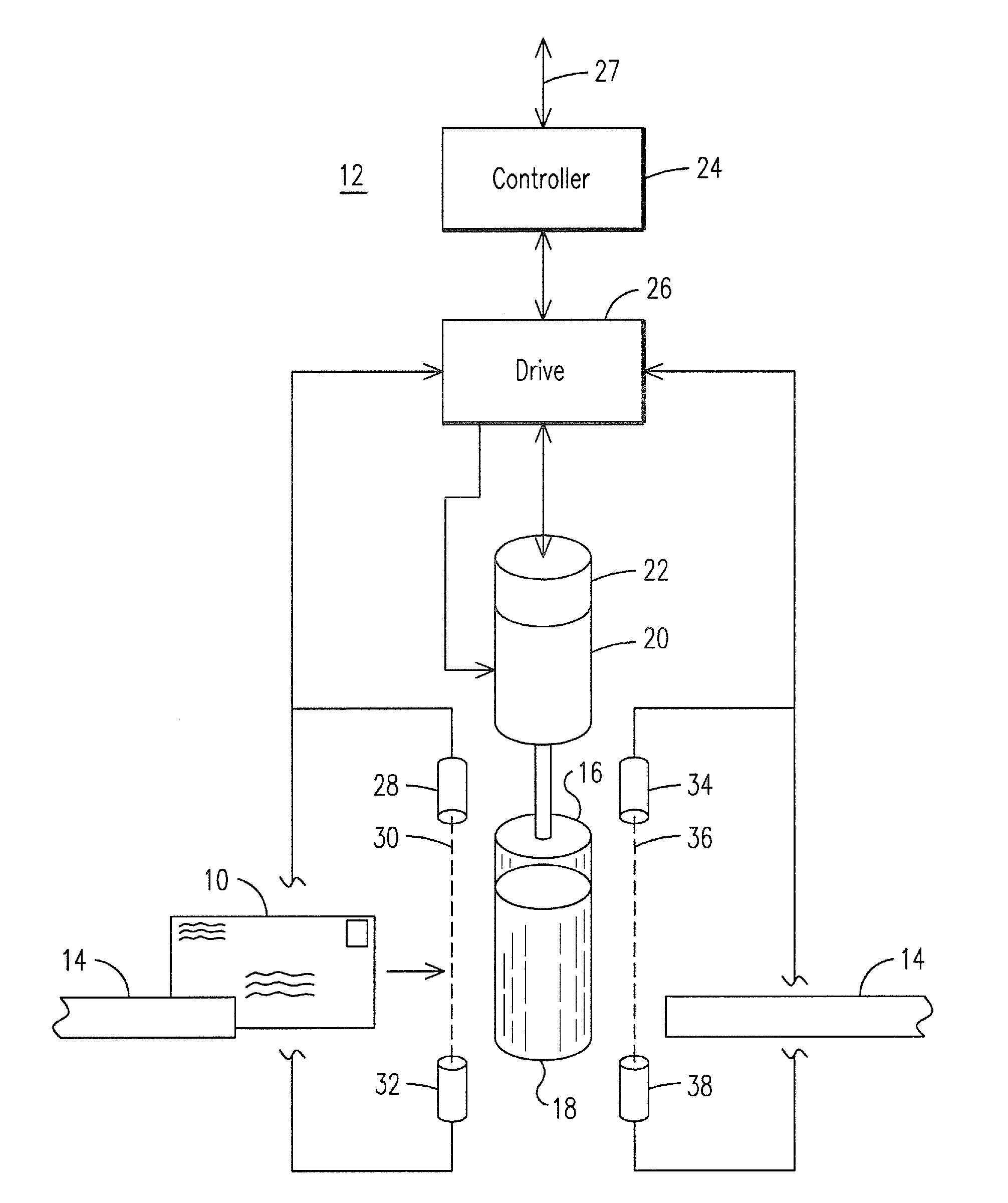 System for determining the mass of an item in motion