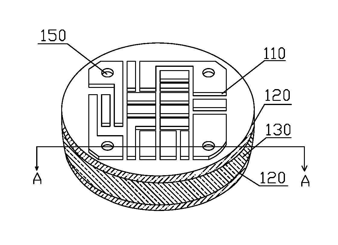 Method for manufacturing dual-layer sandwiched metal base PCB (printed circuit board) with high thermal conductivity
