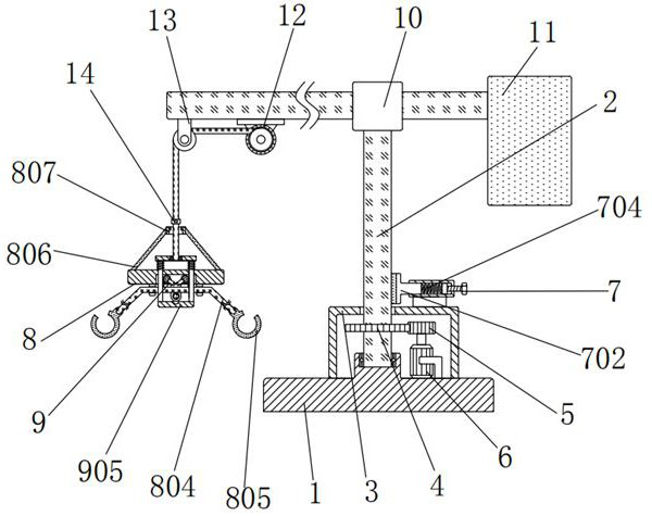 A prefabricated building intelligent hoisting equipment