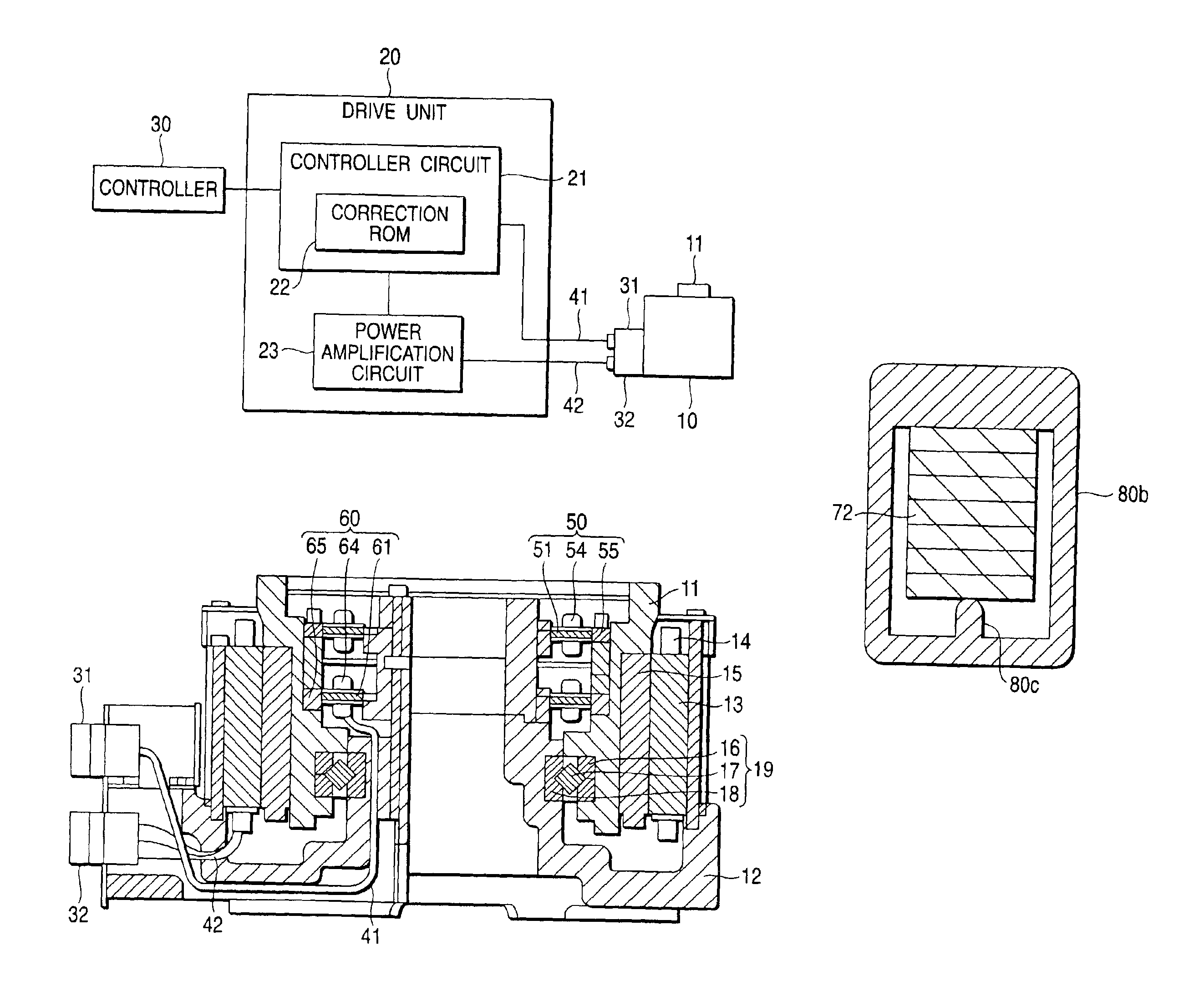 Synchronous resolver, resolver cable and direct drive motor system