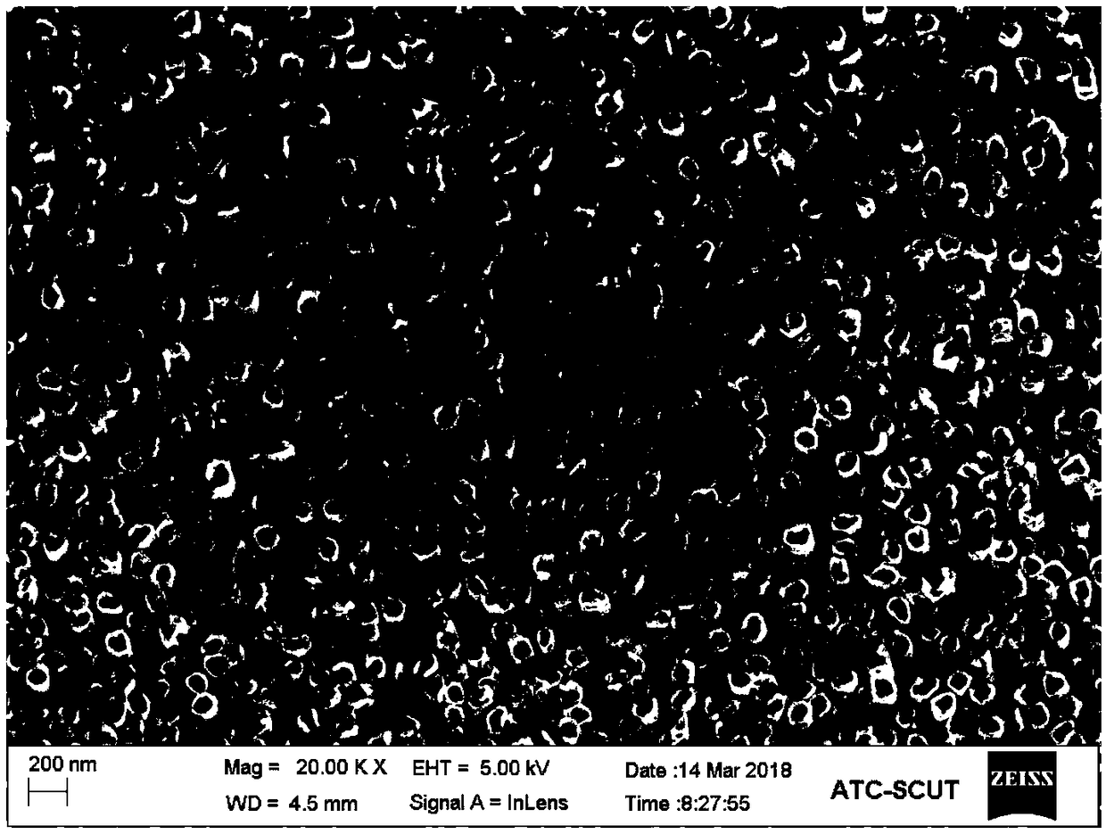 Preparation method of Zn-N compound doped titanium dioxide nanotube array membrane with visible light activity