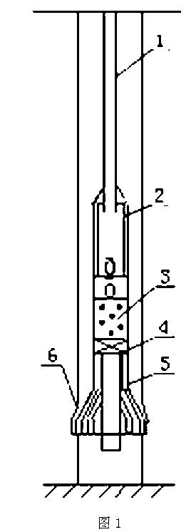 Small hole well completion lifting technology tubular column and use method thereof