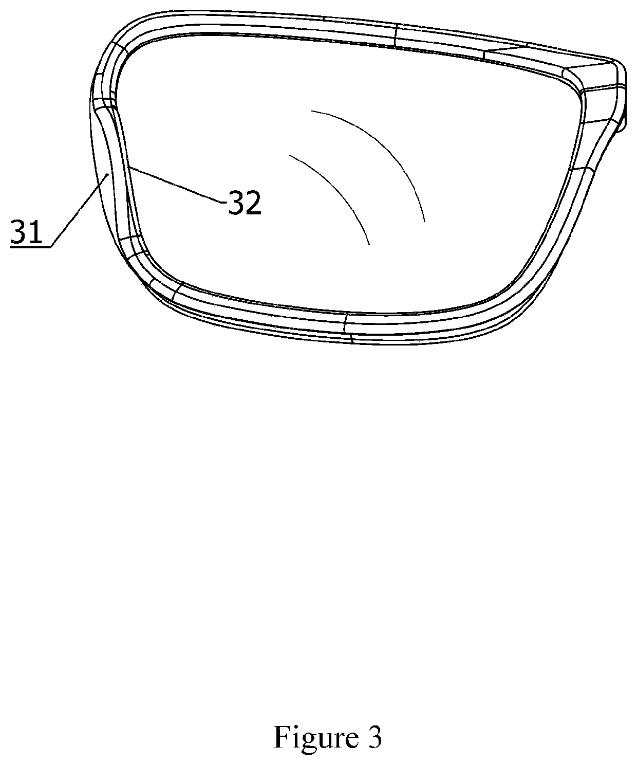 Glasses with replaceable lenses