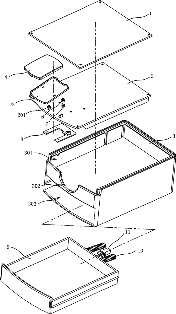 Multifunctional printer placing cabinet