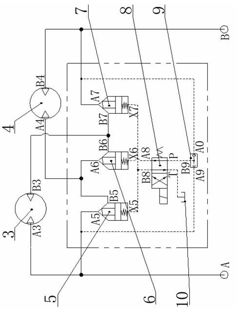 Novel double-motor serial-parallel automatic switching device