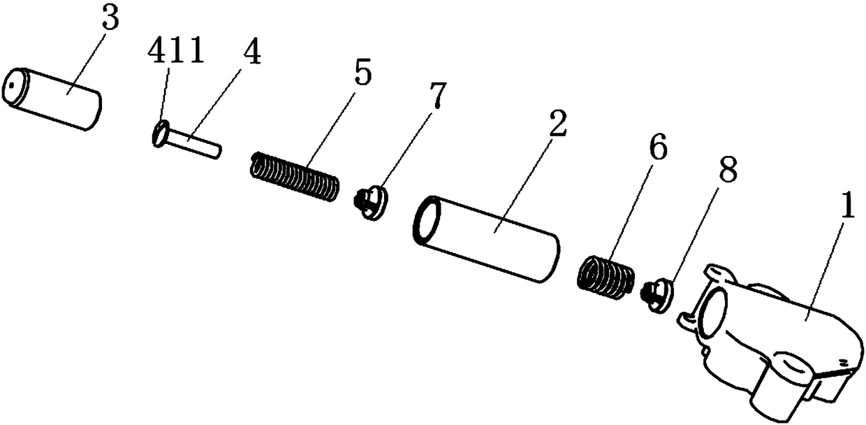 A self-adjusting tensioner