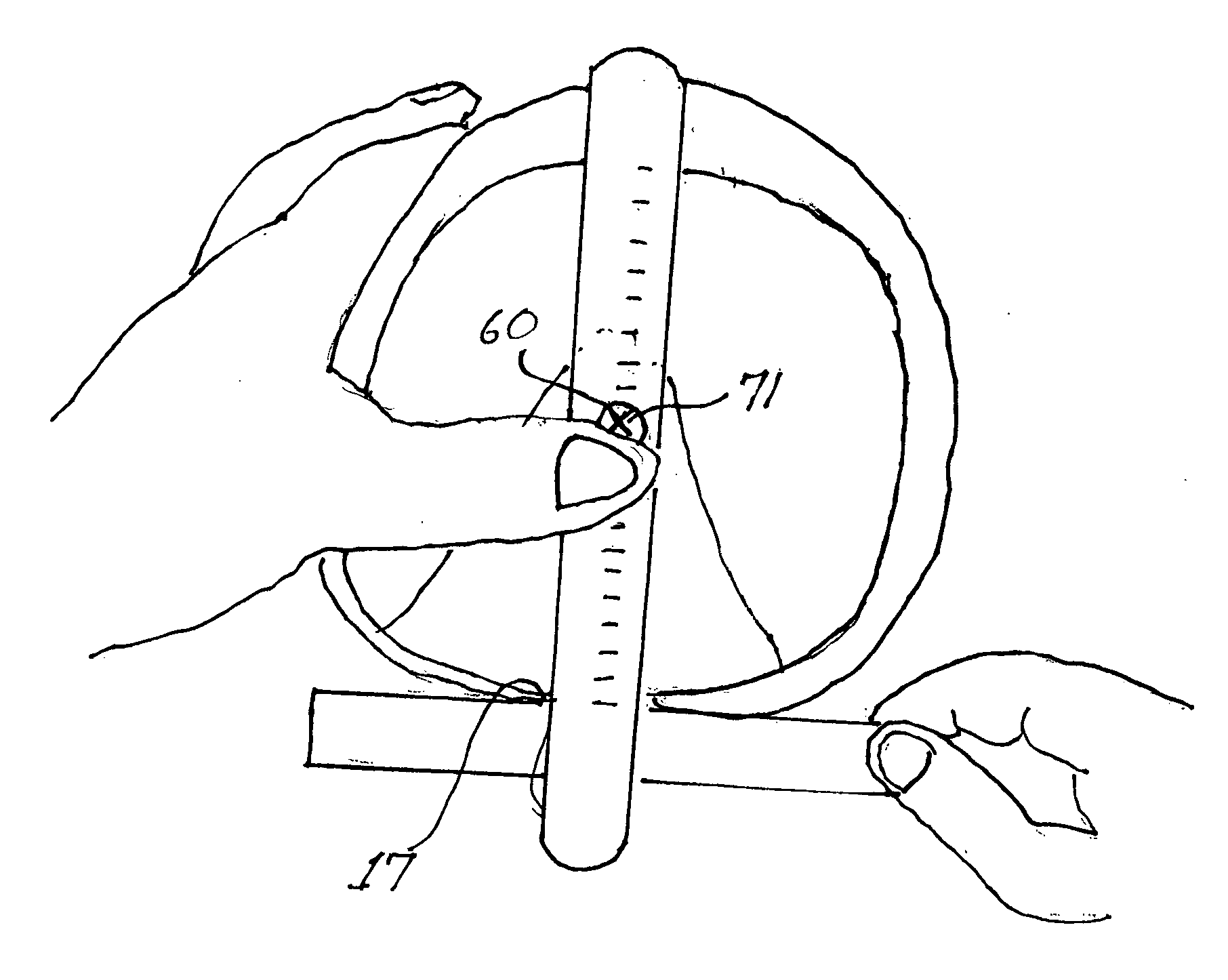 Farrier's measuring tool and method for using