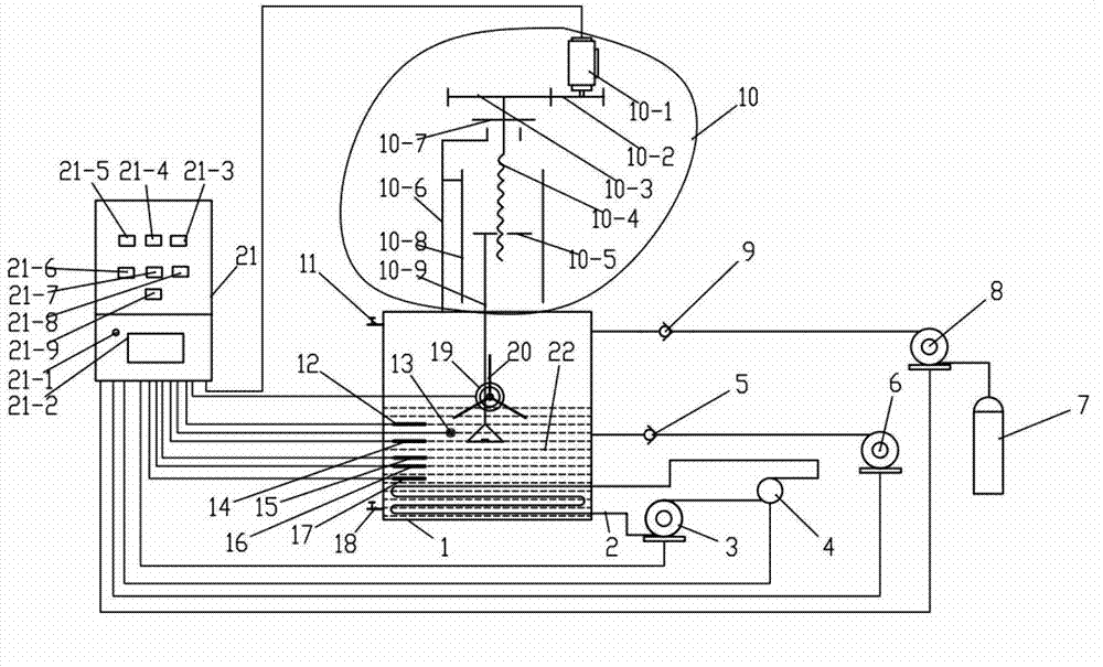 Simulated corrosion test device and method for abyssal environment