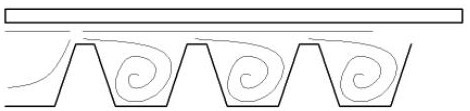 Labyrinth sealing device capable of reducing gap leakage flow