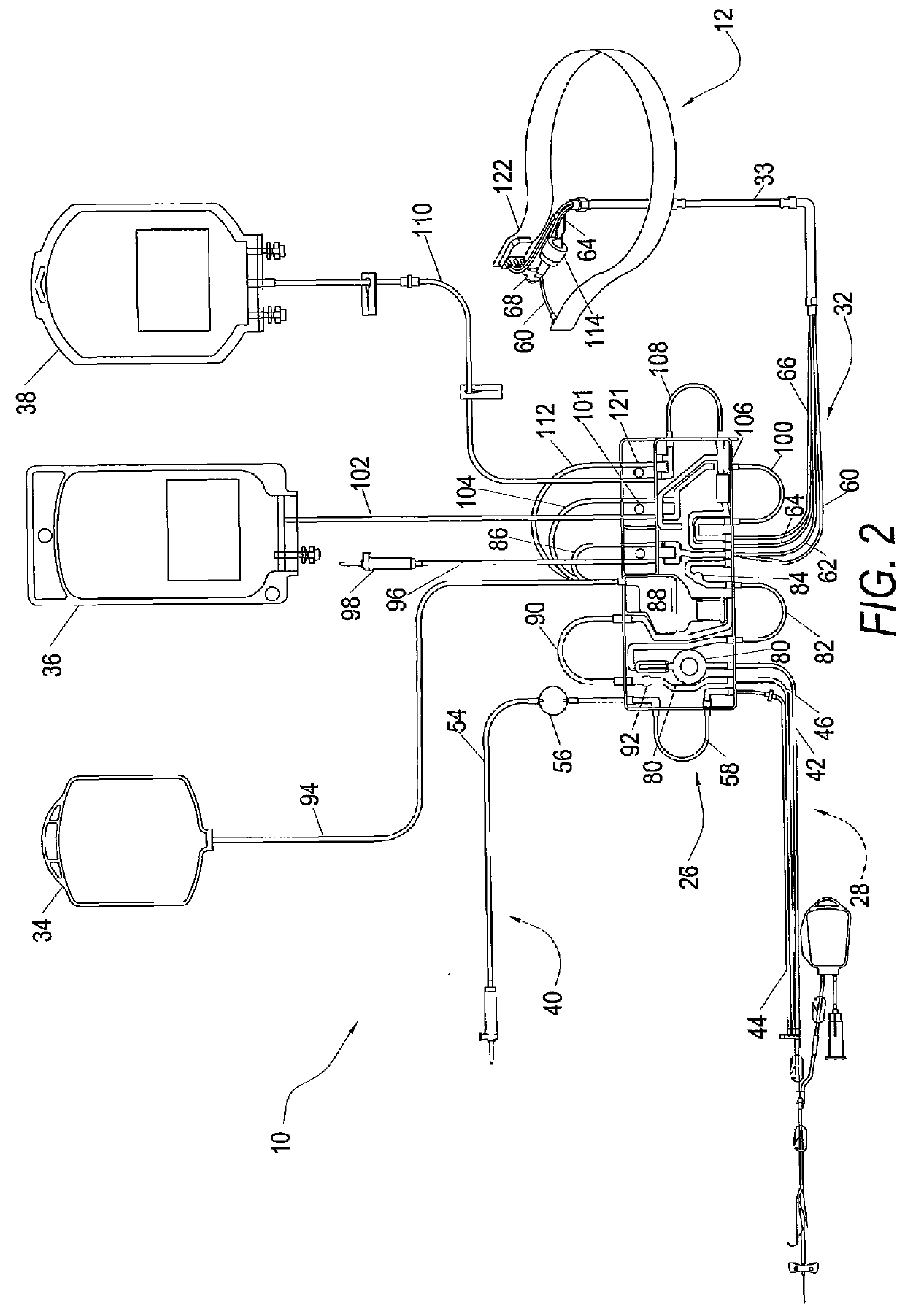 System for blood separation with a separation chamber having an internal gravity valve