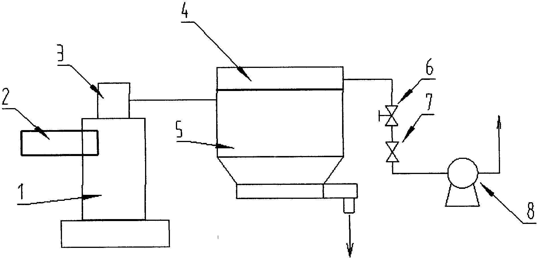 Powder milling system with double-clip butterfly valve