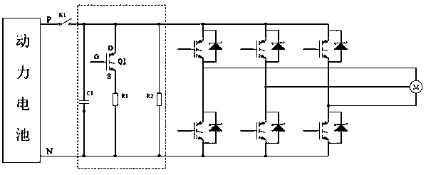 Bus capacitor discharge control method of vehicle motor controller