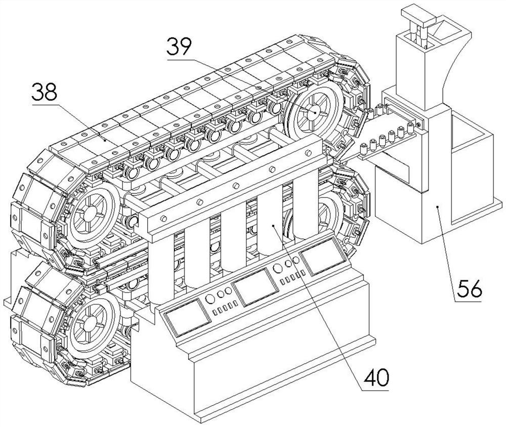 A flat vulcanization production line for the production of long rubber materials