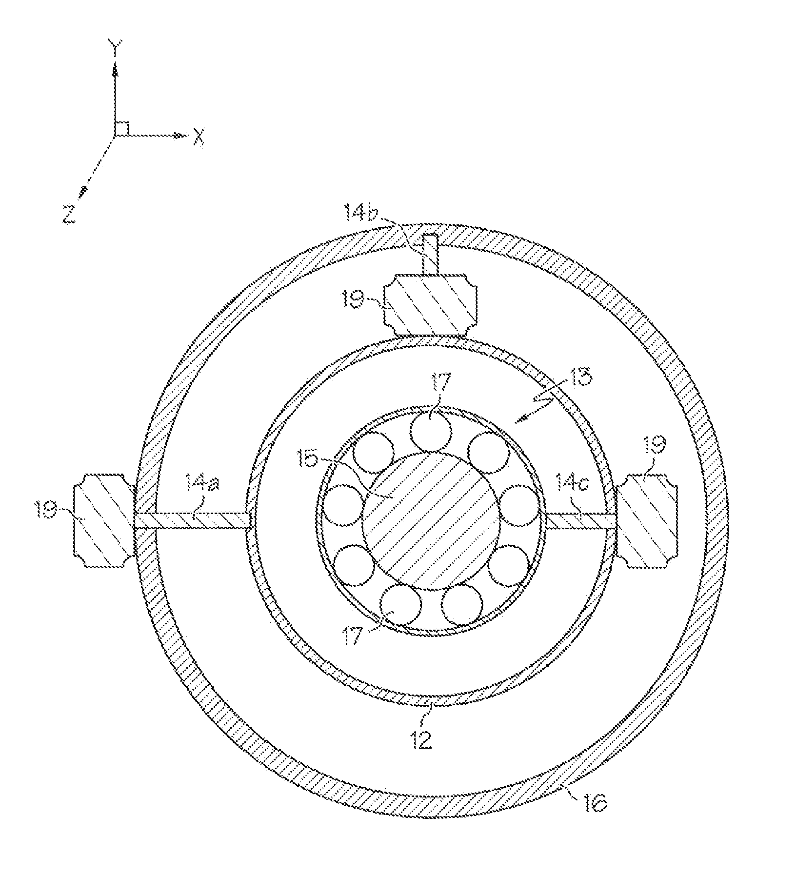 Three parameter damper anisotropic vibration isolation mounting assembly