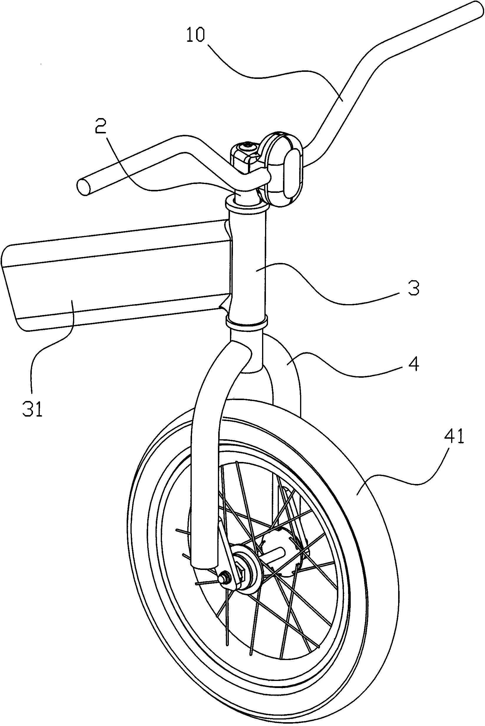 Handlebar and head connecting mechanism