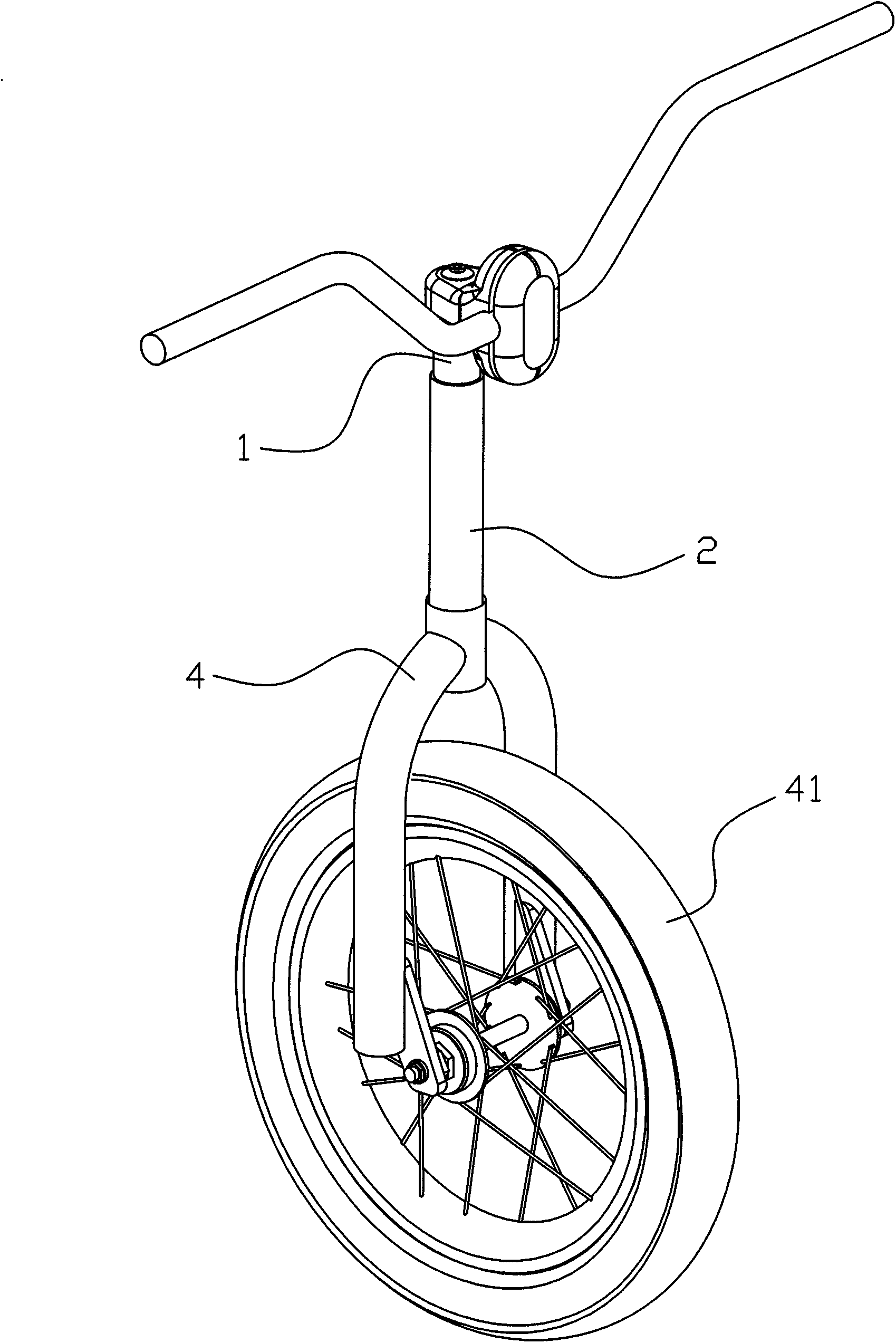 Handlebar and head connecting mechanism