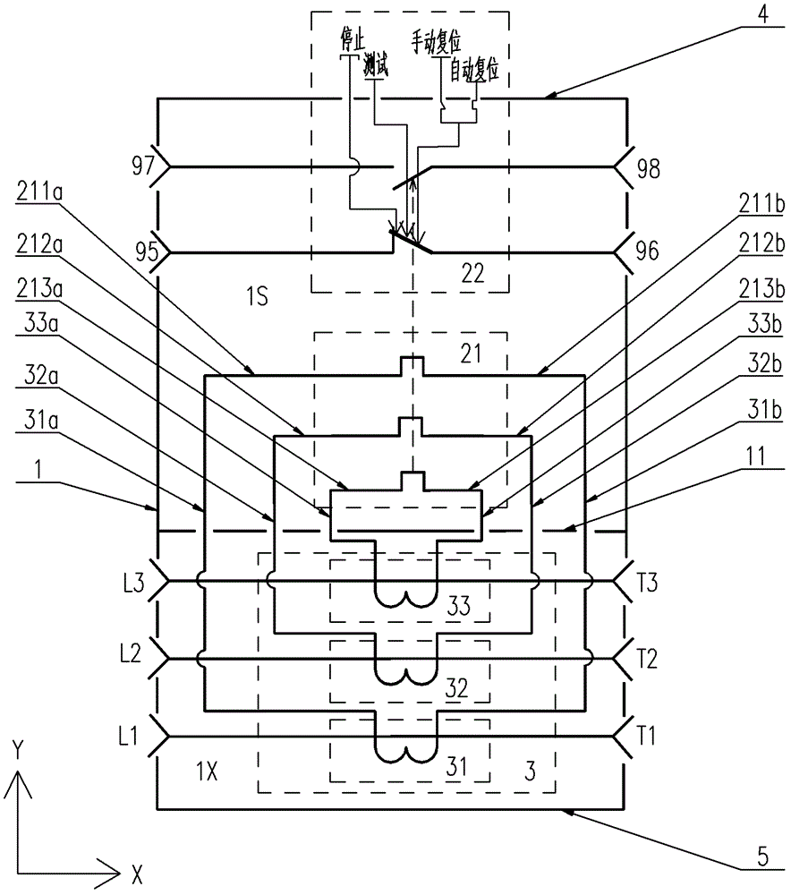 Thermal overload relay with current transformers