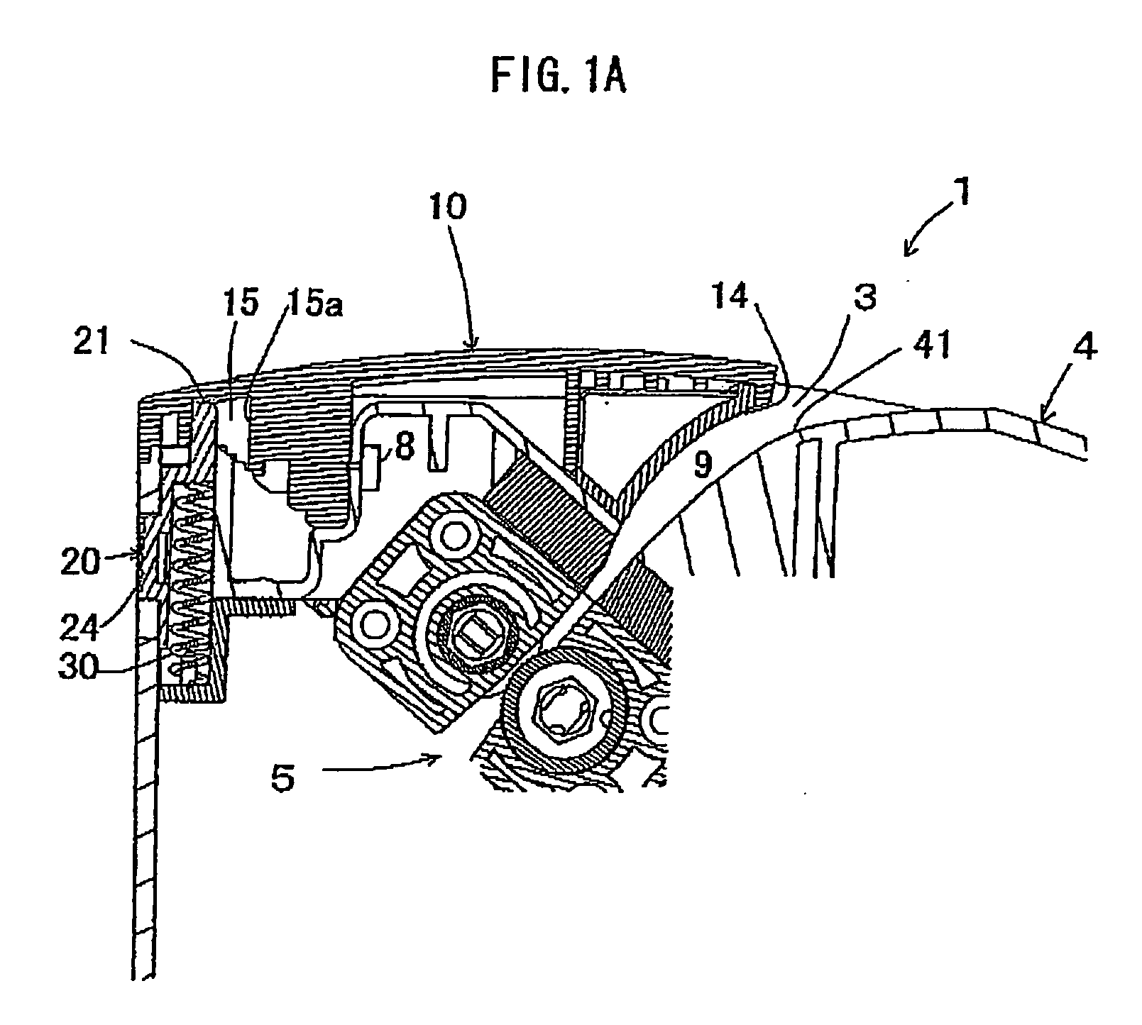 Input port structure of shredder