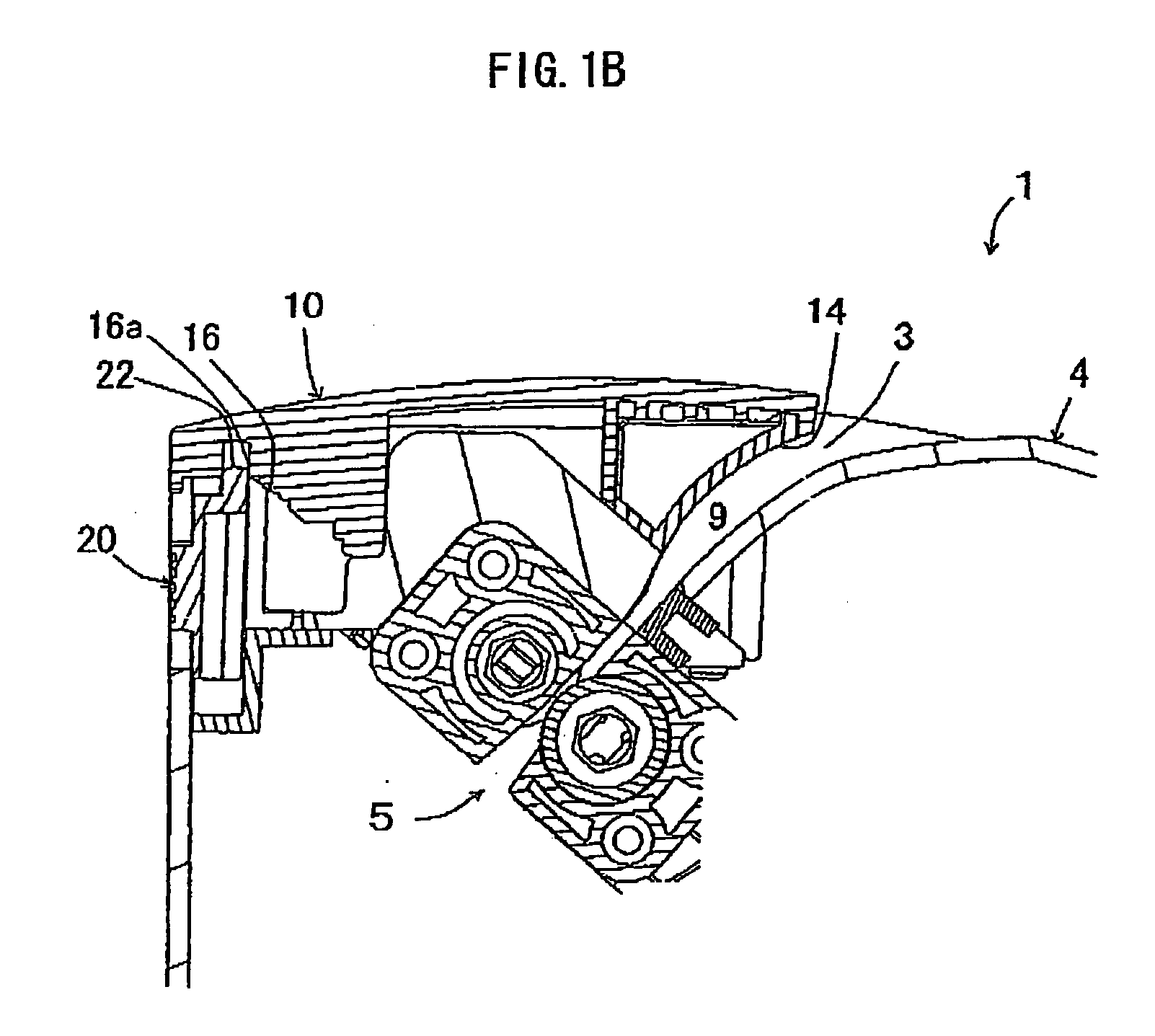 Input port structure of shredder