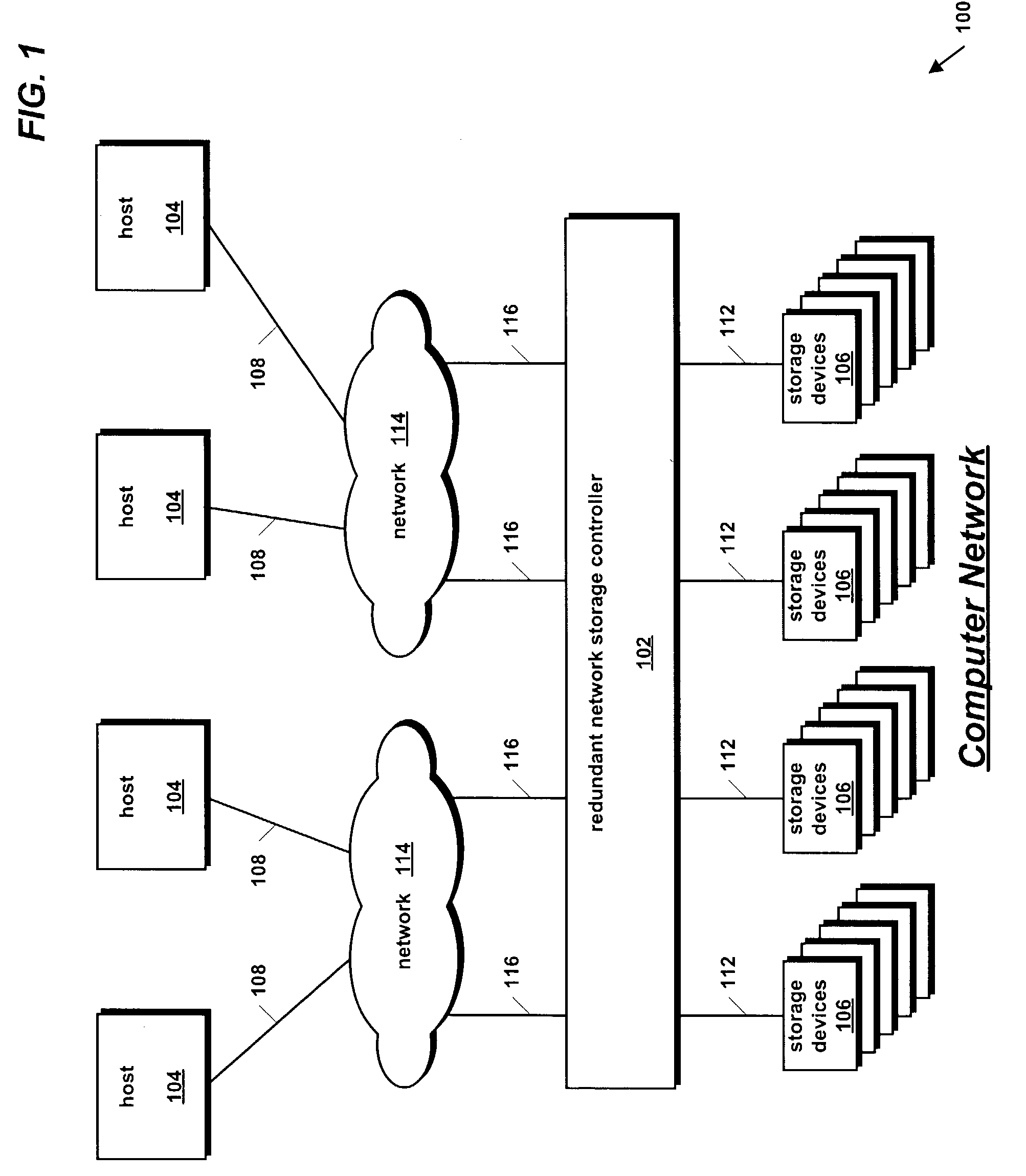 Broadcast bridge apparatus for transferring data to redundant memory subsystems in a storage controller