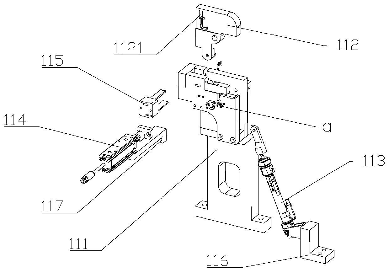 Inductive component pressure riveting device and inductive component automatic assembly equipment