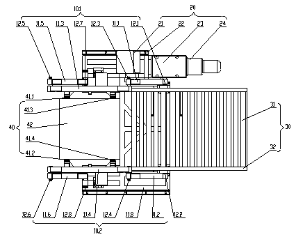 Parallel four-linkage carrying device