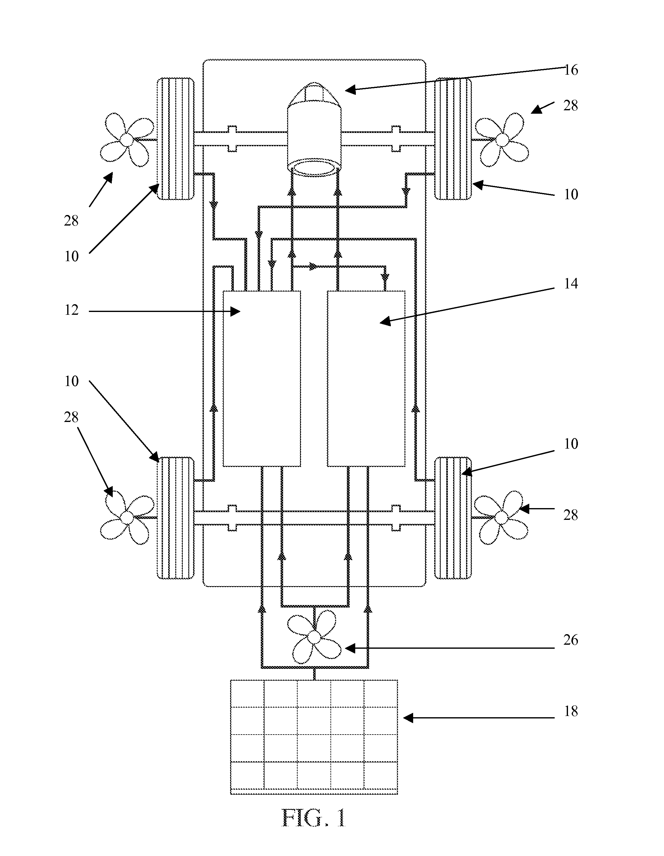 Self rechargeable synergy drive for a motor vehicle
